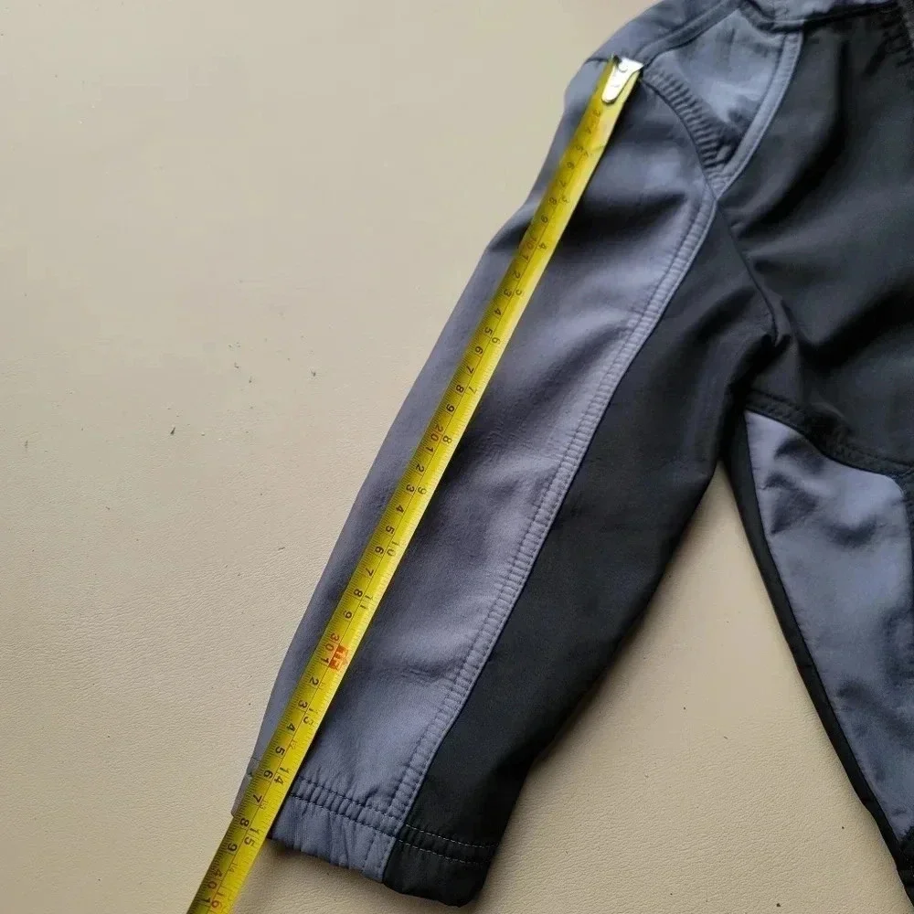 Cherokee Kids Boys Jacket Coat XS 4-5 Blue Fleece Lined Black Gray Full Zip